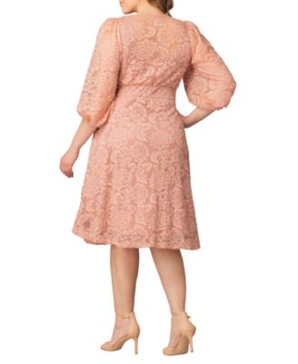 Plus Size Hepburn Lace Cocktail Dress