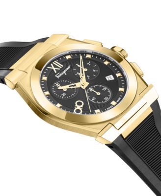 Men's IP Yellow Gold Stainless Steel Bracelet Watch, 40mm