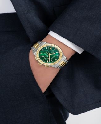 Men's Two-Tone Stainless Steel Bracelet Watch, 42mm