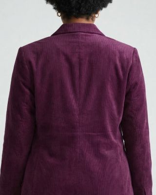 Plus Size Corduroy Blazer