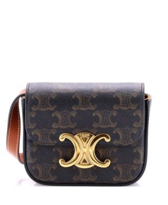 Mini Triomphe Shoulder Bag Triomphe Coated Canvas