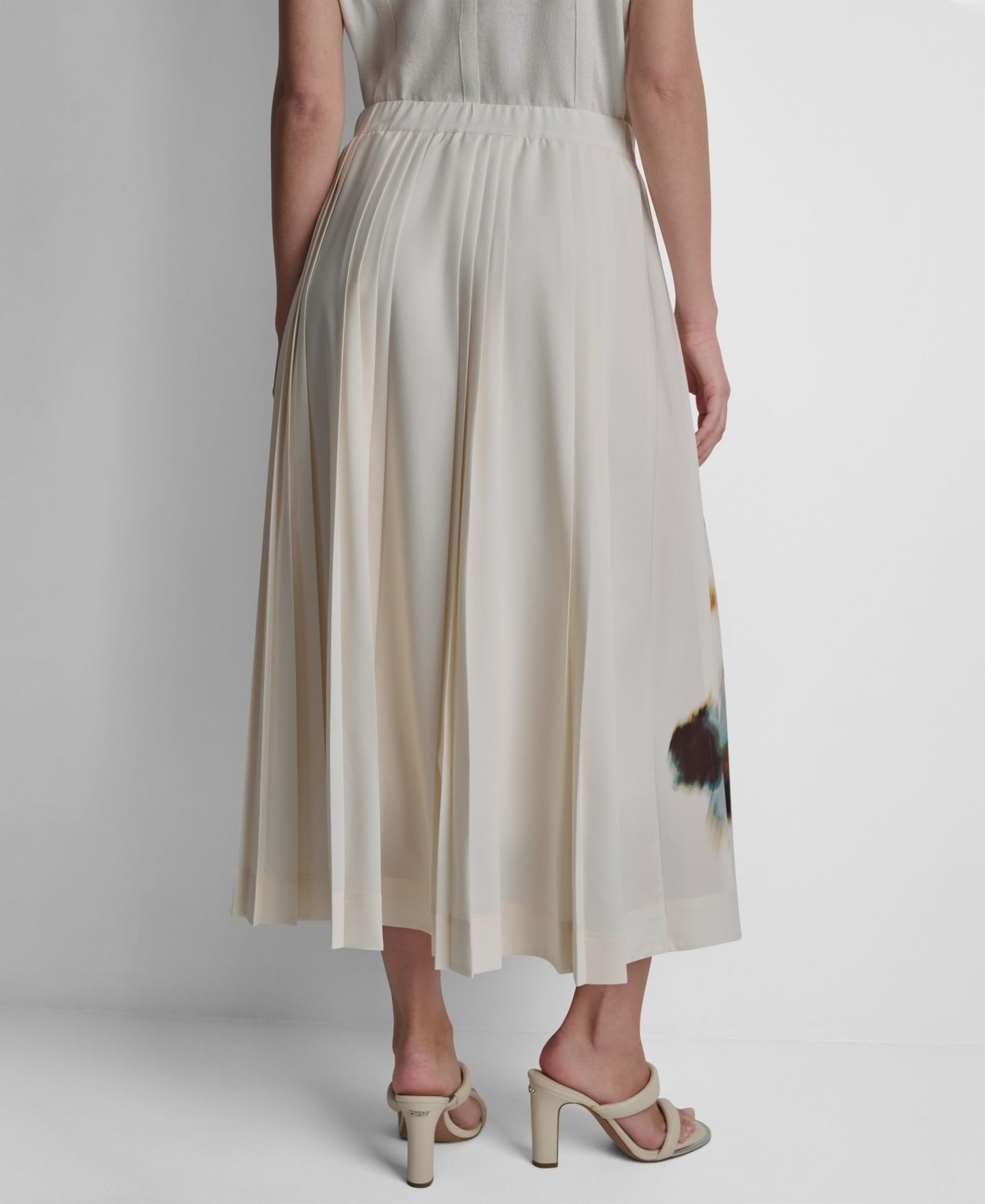 Женская юбка DKNY Printed Pleated Everyday Stretch, цвет: С принтом — фото 2