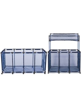 2 Pack Mesh Pool Storage Bin Rolling Cart Noodle Holder Organizer Large