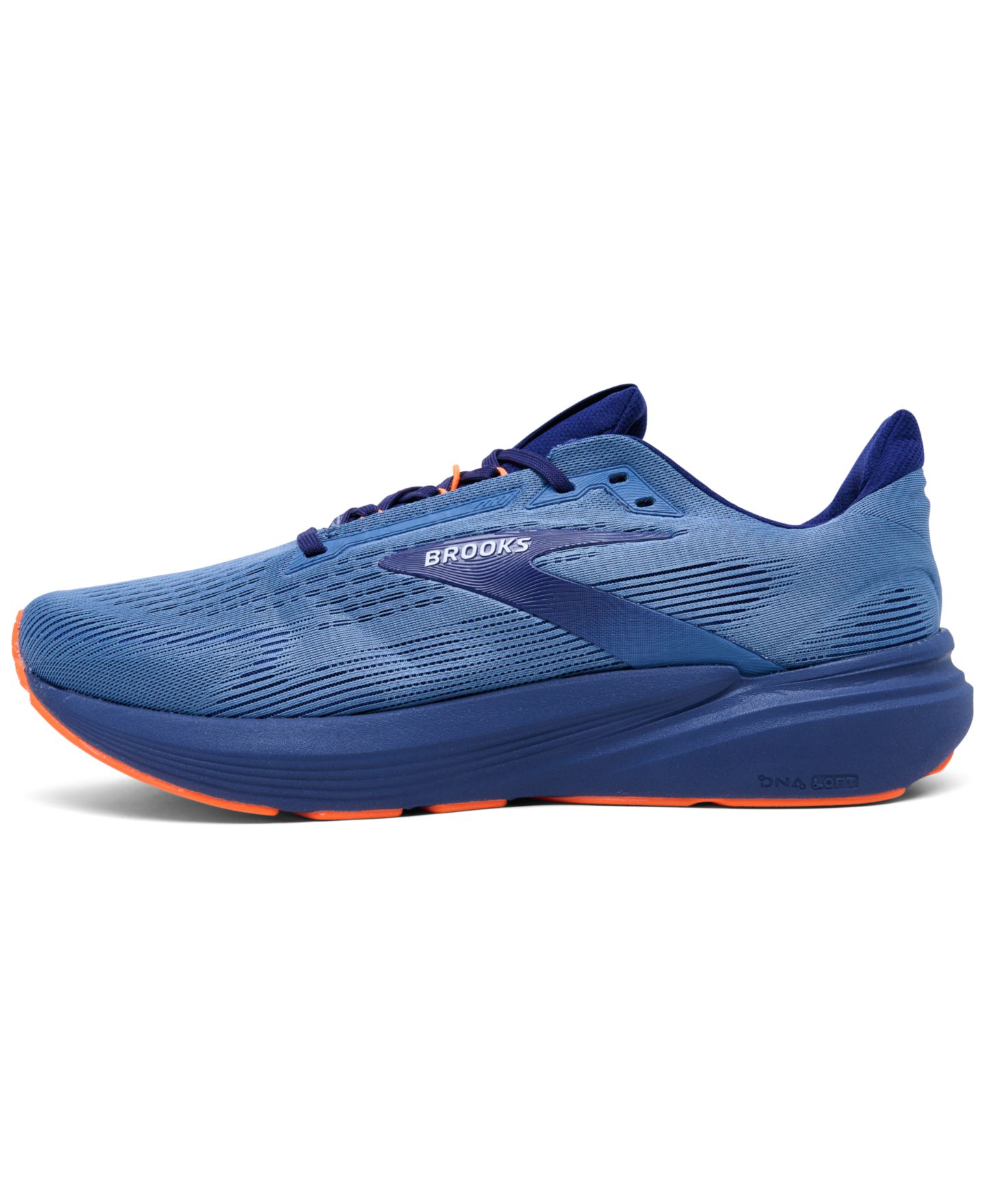 Мужские кроссовки Brooks Revel 8 Running, цвет: Синий / Оранжевый — фото 2