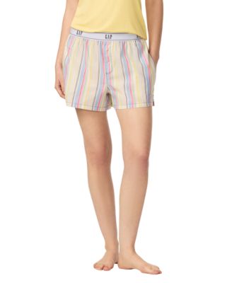 Women's Poplin Pull-On Boxer Shorts