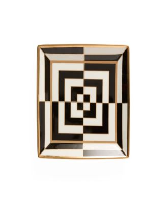 Op Art 9" Square Serving Tray