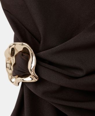 Women's Metallic Detail Asymmetrical Swimsuit