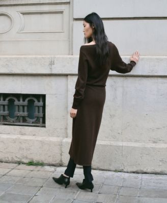 Women's Fine-Knit Flared Dress