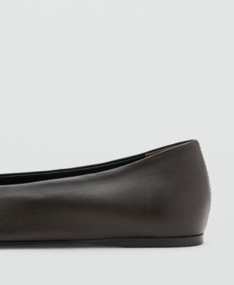 Women's Flat Leather Pointed Toe Shoes