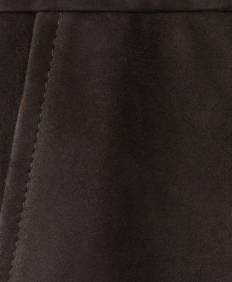 Women's Zipper Suede Shorts