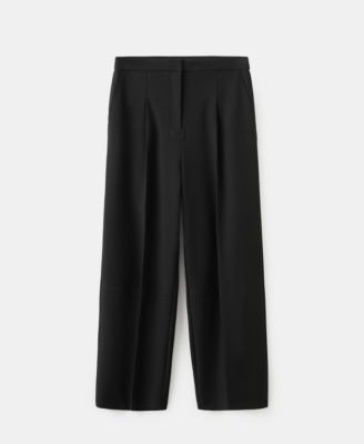 Women's Straight-Fit Pleated Pants