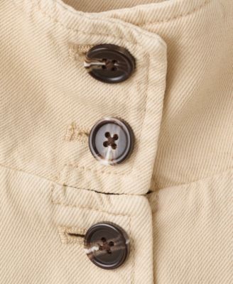 Women's Stand-Up Collar Denim Parka