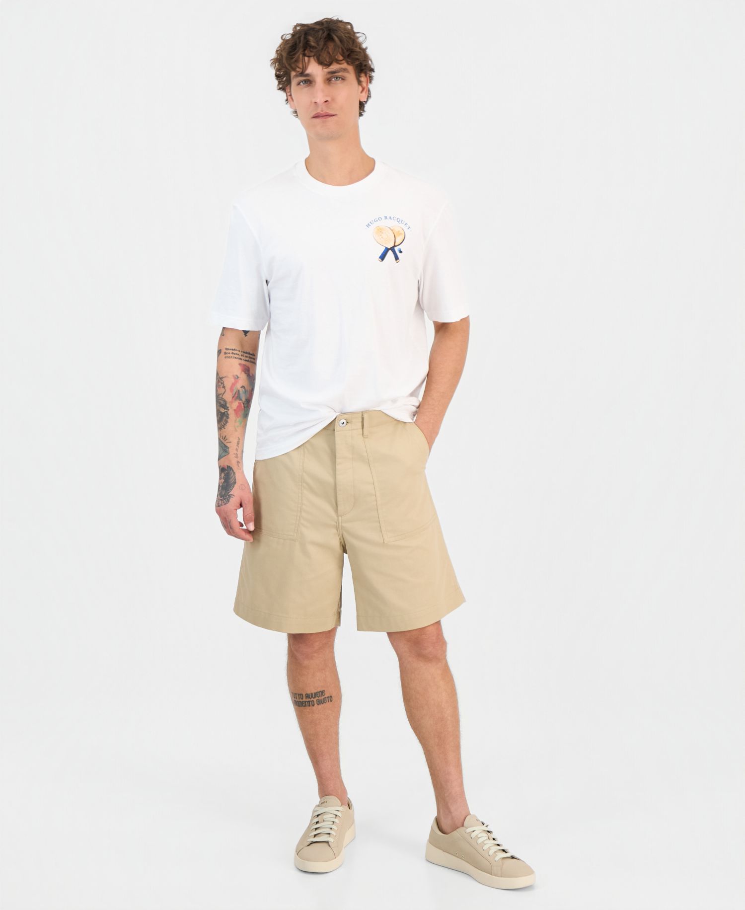 Men's Cotton Canvas Regular-Fit Workwear Shorts