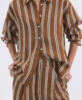 Women's Striped Straight Shirt