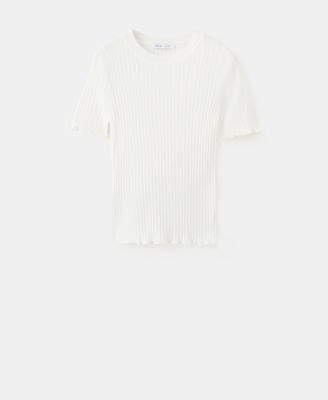 Women's Ribbed Knit T-Shirt