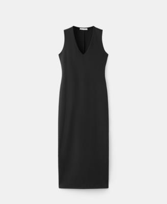 Women's Fitted V-Neck Dress