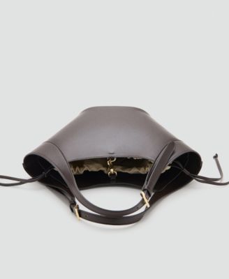 Women's Double-Handle Buckles Handbag