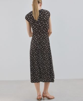 Women's Floral-Print Midi-Dress