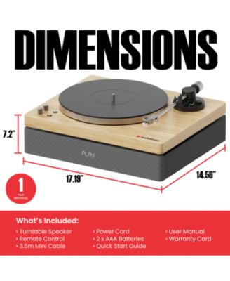 Vinyl Record Player, All-in-one Turntable with 2.1 Channel Built-in Speaker, Bluetooth 5.4, 120W, Built-in Subwoofer