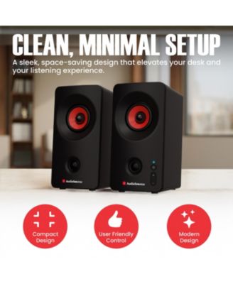 2.0 Stereo Bluetooth 5.3 Dual Driver Desktop PC Speakers