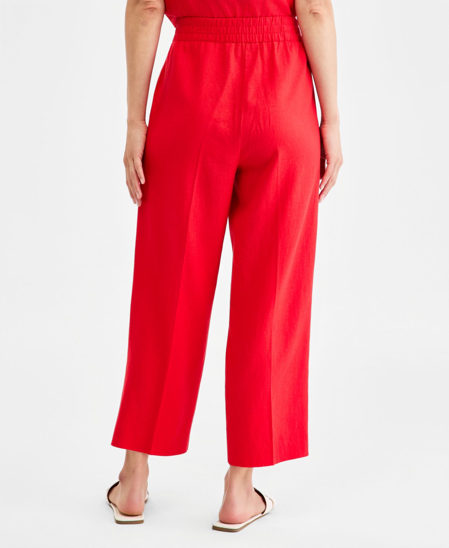 Petite Slash Pocket Cropped Pants