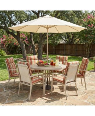 2-Piece Stackable Outdoor Dining Chairs, Metal Frame with E-Coating, Textilene All-Weather Patio Chairs, Sandstone