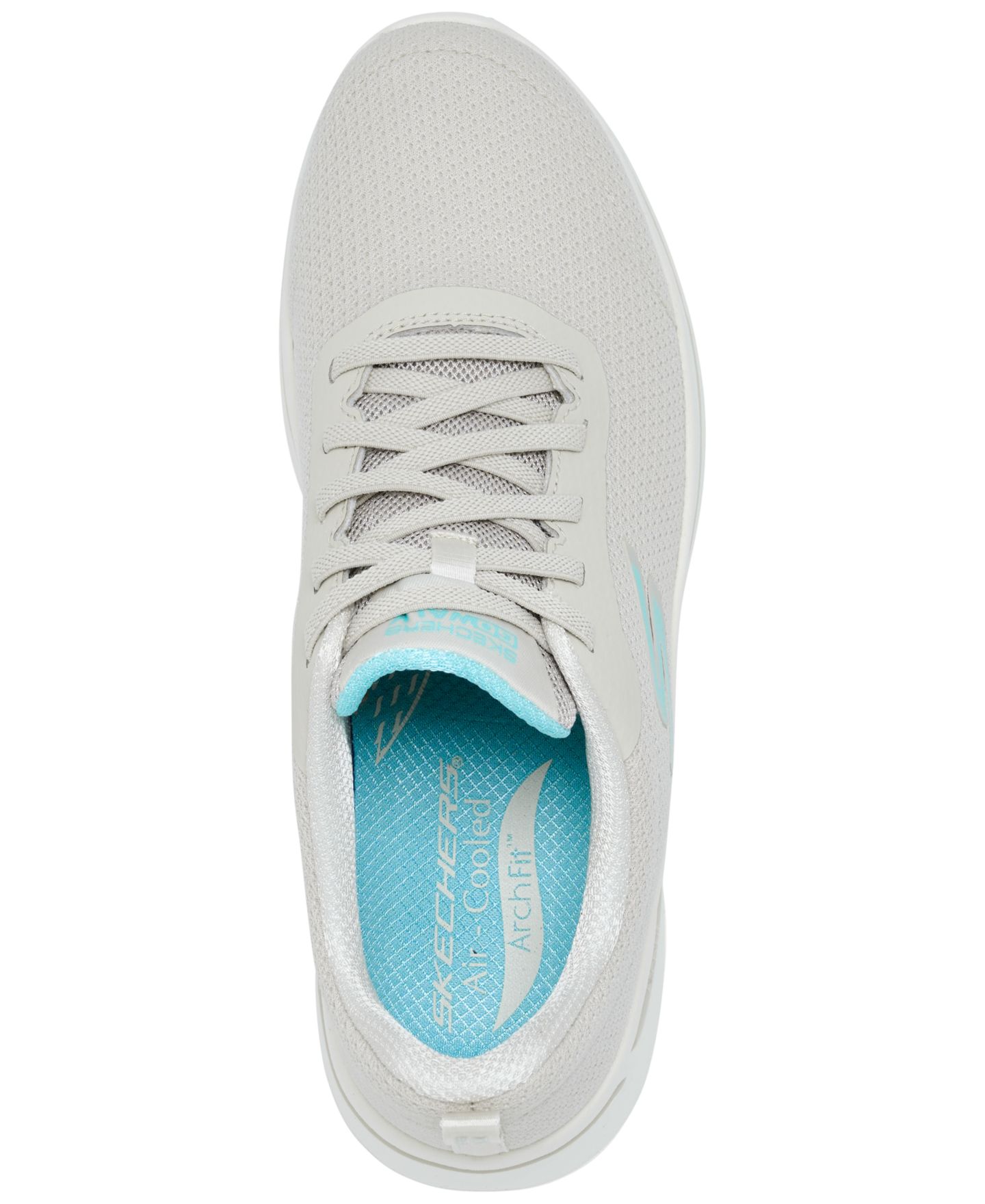 Женские кроссовки Skechers GO Walk Arch Fit - Elinda Bungee Walking, цвет: Натуральный — фото 5