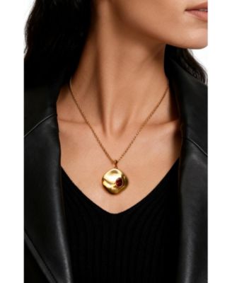 Garnet Pendant Necklace