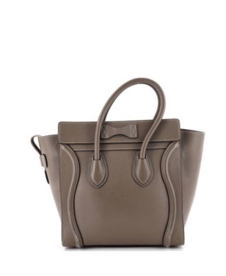 Micro Luggage Bag Grainy Leather