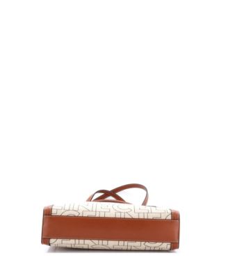 Small Vertical Cabas Tote Printed Canvas and Leather