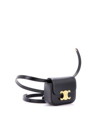 Mini Claude Shoulder Bag Triomphe Coated Canvas