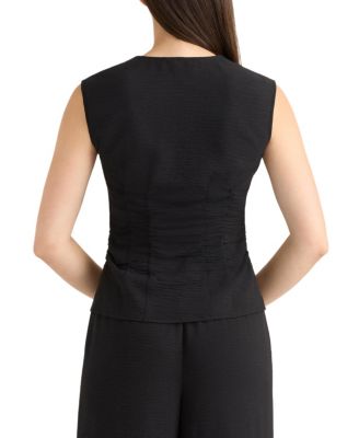 Women's Sleeveless Gathered Top