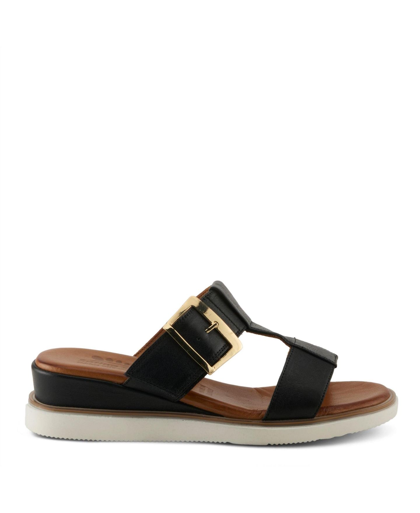 Женские сандалии Spring Step Seaport Wedge Sandal with Leather Upper, цвет: Чёрный — фото 3