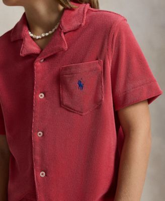 Boys' 8-20 Short-Sleeve Terry Camp Shirt