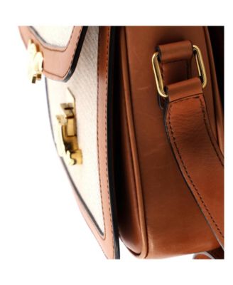 Medium Triomphe Shoulder Bag Canvas with Leather