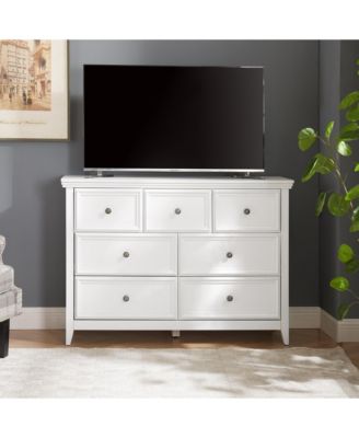 Premium 4 Drawer Dresser Farmhouse Style Storage Cabinet with Metal Glides for Bedroom Living Room