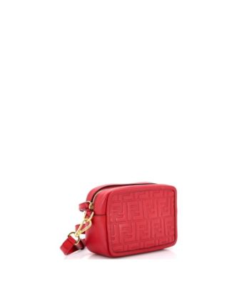 Small Camera Bag Zucca Embossed Leather