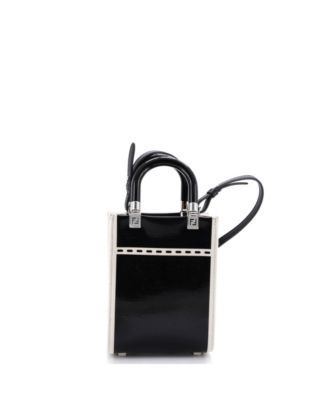 Mini Sunshine Shopper Tote Patent and Canvas