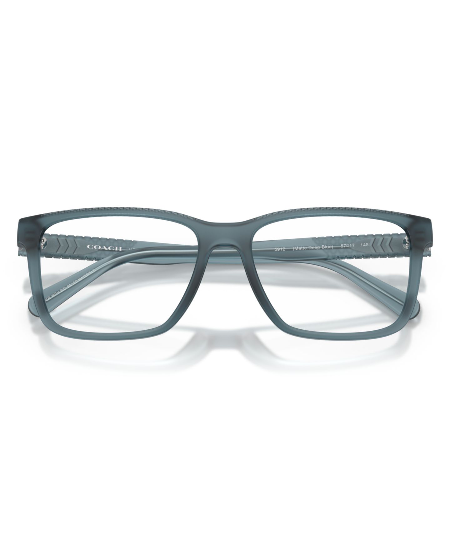 Мужские очки COACH Man Rectangle Plastic HC6278U Eyeglasses, цвет: Глубокий синий — фото 3