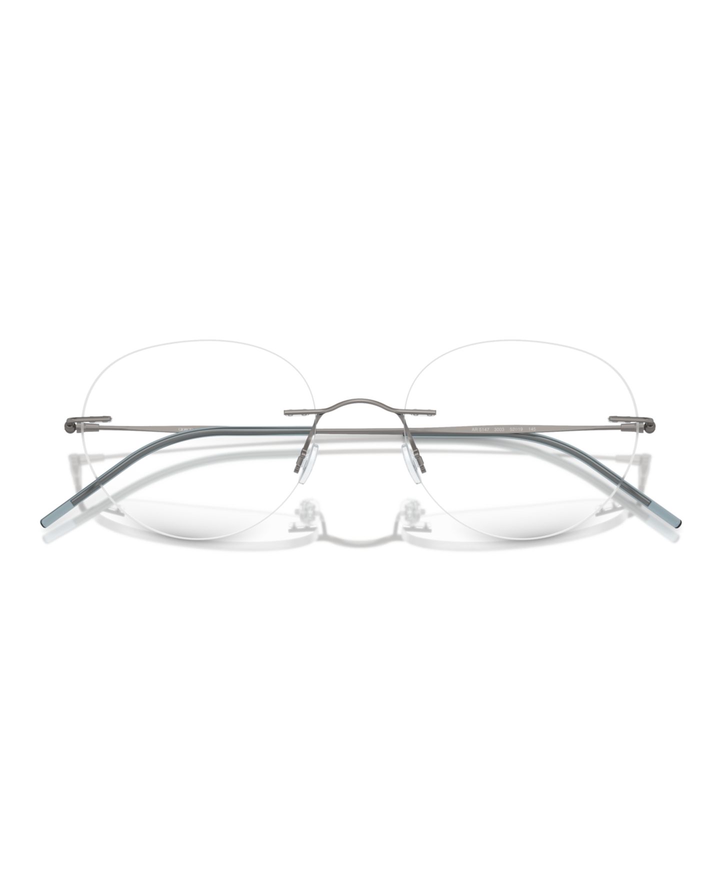 Мужские очки Giorgio Armani Man Panthos Metal AR5147 Eyeglasses, цвет: Графитовый — фото 3