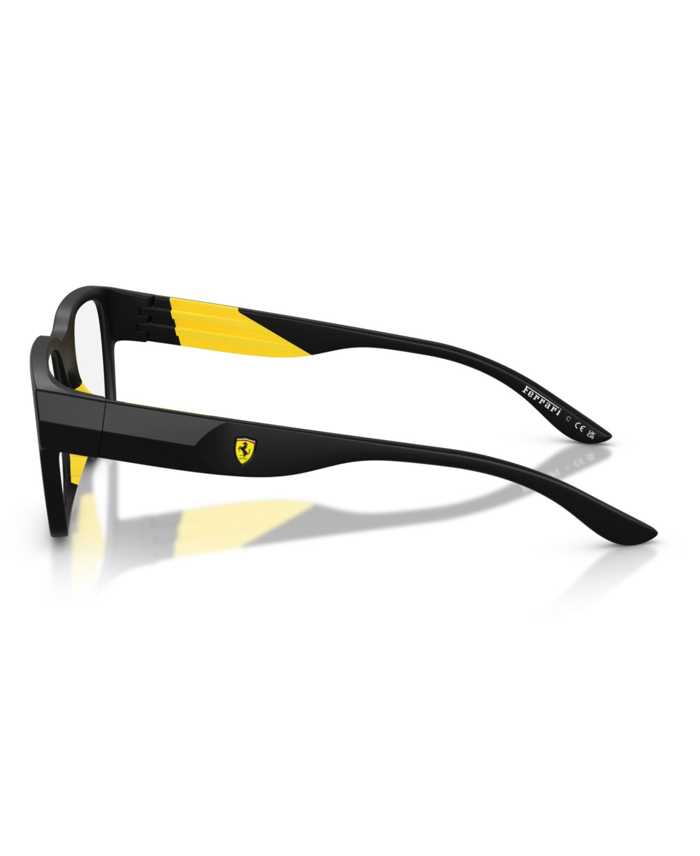 Мужские очки Scuderia Ferrari Man Irregular Plastic FZ8030U Eyeglasses, цвет: Чёрный матовый — фото 4
