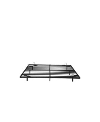 Floating Metal Bed Frame With LED Lights Noise Free No Box Spring Needed