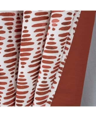 100% Polyester 190 GSM Justice Reversible Blackout Grommet Curtain Panel 54" x 84" Spice