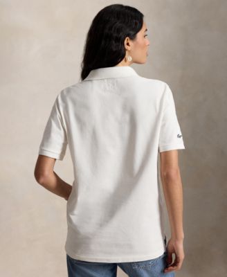 Men's Yankees Logo Mesh Polo Shirt