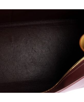 Small Bicolor Trapeze Bag Leather