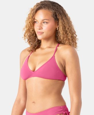 Juniors' Beach Classics Athletic Triangle Bikini Top
