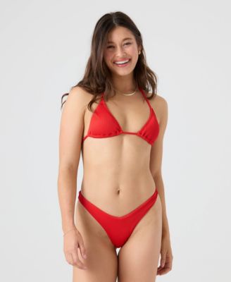 Women's Rib V-Neck Bikini Top