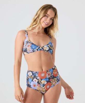 Women's Printed Sunflower Swim Bottoms