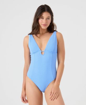 Women's Haleiwa Plunge-Neckline One-Piece Swimsuit