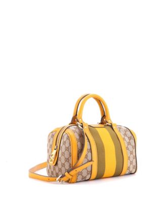 Small Vintage Web Boston Bag GG Canvas